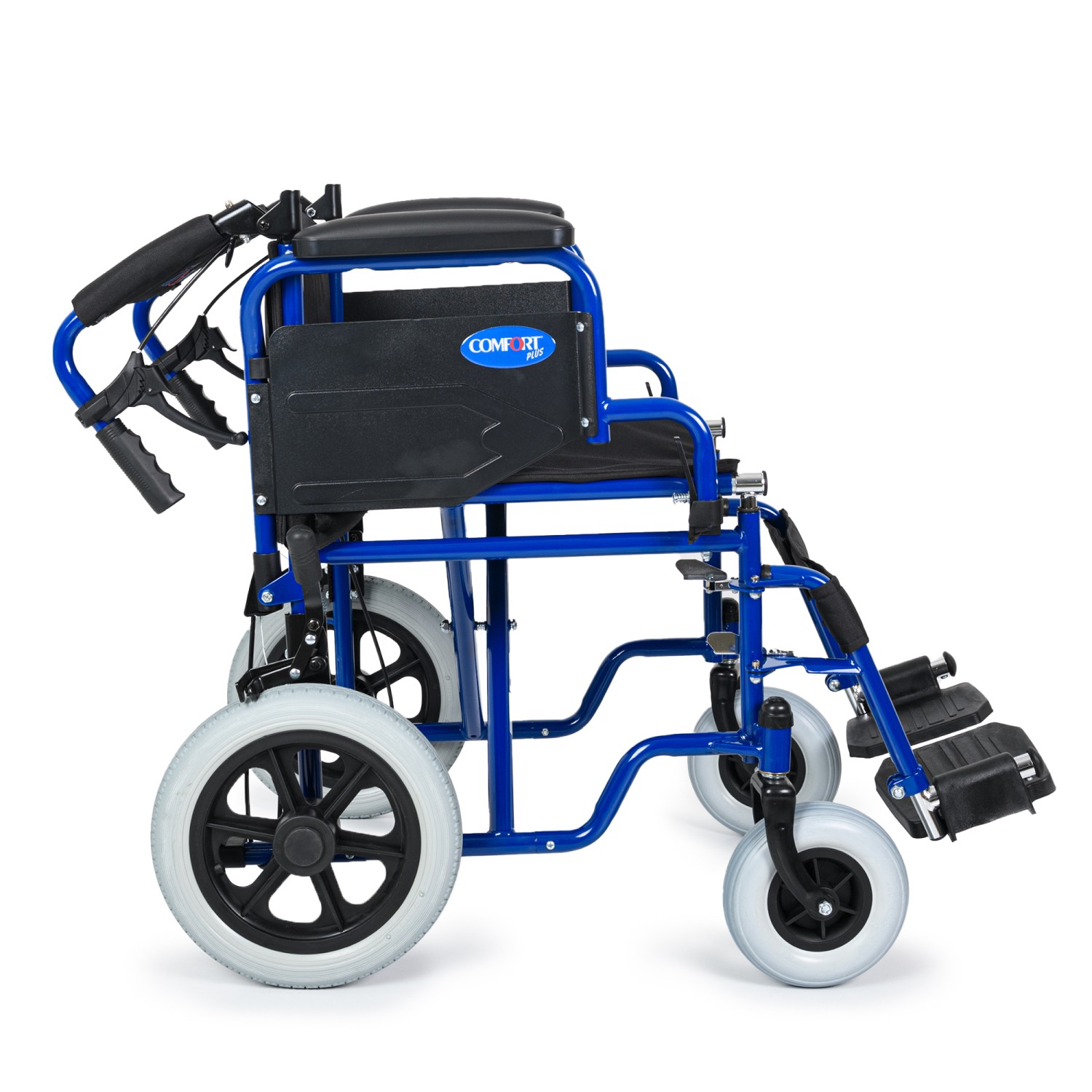 Comfort Plus DM-327 Mini Lacivert Özellikli Transfer Tekerlekli Sandalyesi