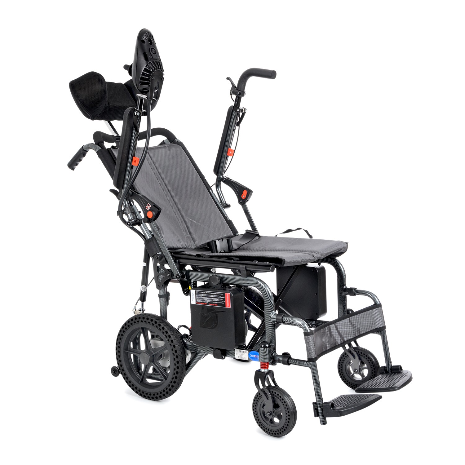 Comfort Plus DY01102 Portatif Lityum Pilli (Akülü) Tekerlekli Sandalye Baş Destekli, Sırt Yatar