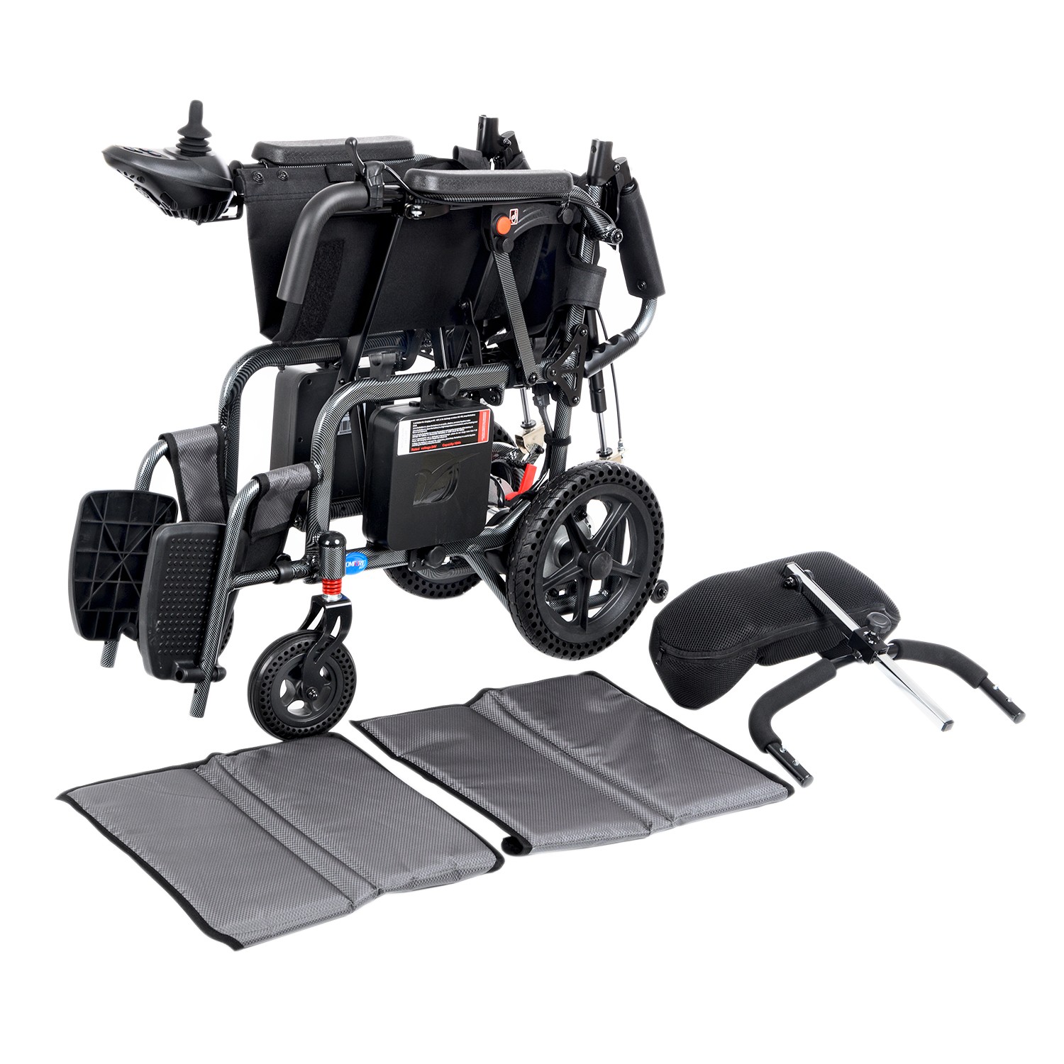 Comfort Plus DY01102 Portatif Lityum Pilli (Akülü) Tekerlekli Sandalye Baş Destekli, Sırt Yatar